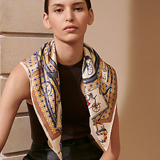 ＊安心の国内配送＊【HERMES】カレ70《Les Voitures Nouvelles》 Les Voitures Nouvelles scarf 70 | Hermès USA